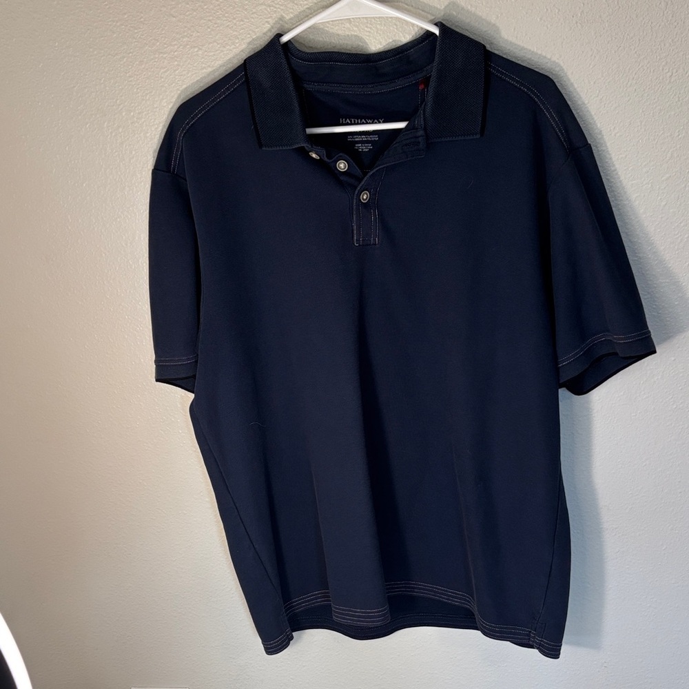 1- Hathaway Navy Polo Shirt for Men